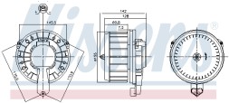 87670 NISSENS Вентилятор салону