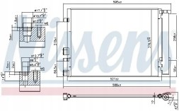 Nissens 940404 Конденсатор радіатора кондиціонування повітря з осушувачем
