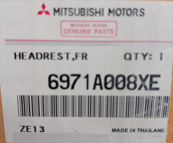 Mitsubishi OE 6971A008XE Підголівник заднього сидіння Mitsubishi L200 2005-2015