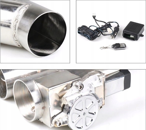 XYZ 5908080981224 Електричний клапан випускної системи 2.5 дюйма DUAL VALVE 2 заслінки