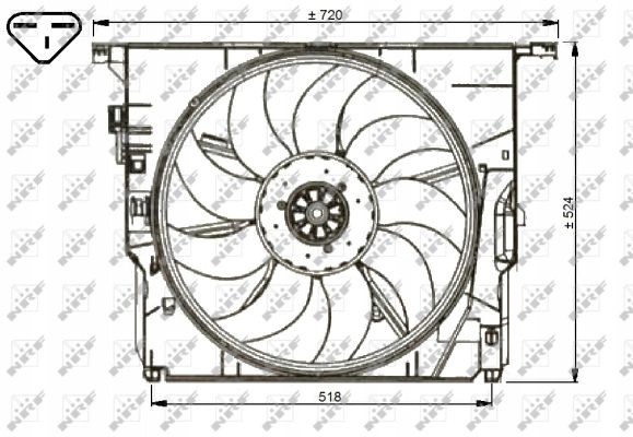 NRF 47739 Вентилятори радіатора nrf 47739