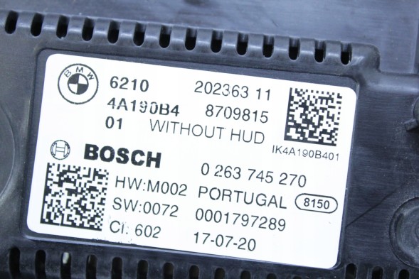 BMW OE 8723301 8788846 9498998 5A42BD2 ЛІЧИЛЬНИКИ ГОДИННИКІВ LED BMW G05 G06 G20 G11 G30 G31