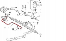 Alfa Romeo OE 60682774 60671389 ALFA ROMEO 166 2.4 JTD КАБЕЛЬ живлення OE 774