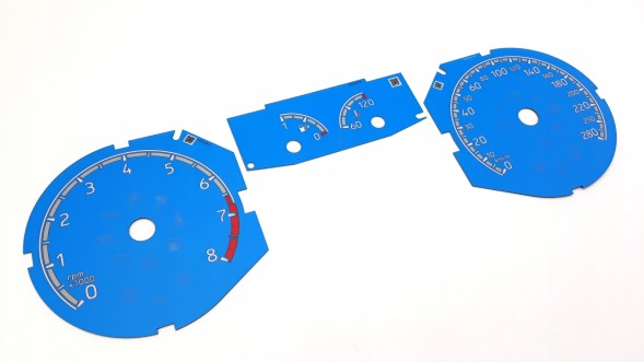 Moman 0089688096789 Ford Focus MK3 циферблати спідометра CUSTOM BLUE ST RS заміна накладки