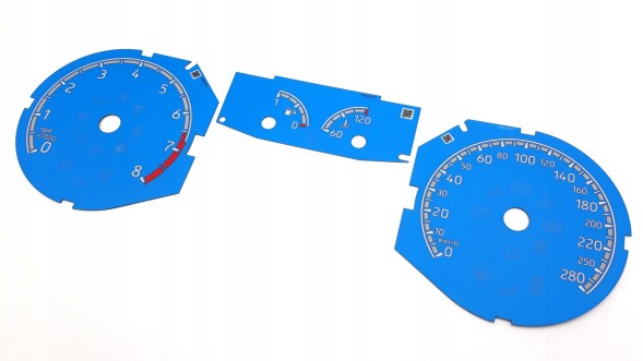 Moman 0089688096789 Ford Focus MK3 циферблати спідометра CUSTOM BLUE ST RS заміна накладки