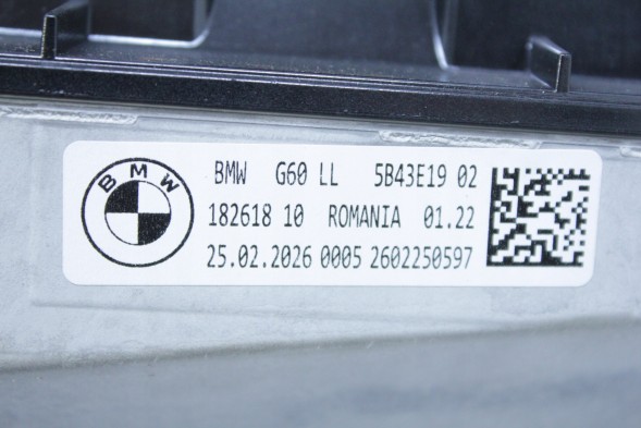 BMW OE 5B43E19 62305B43E19 5A5D2D8 62305A5D2D8 Дисплей HUD Head Up для BMW G60 G61 G90 G99 M5 5B43E19 (Європа)