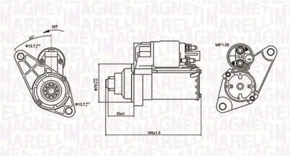 MAGNETI MARELLI 063721330010 Стартер 063721330010 magneti marelli audi seat