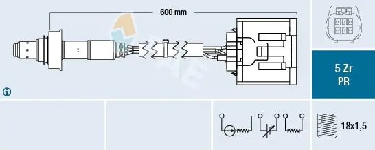 FAE 75089 Регулювальний лямбда-зонд перед каталізатором 75089