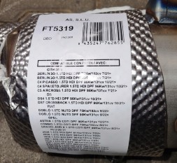 AS ASC FT5319 9841854880 Фільтр твердих частинок Citroe Berlingo Peugeot 2008 3008 308 5008 9841854880