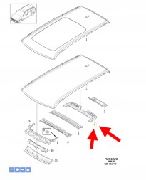 Volvo OE Багажник на дах VOLVO XC60 2018- OEM/OE 30747176