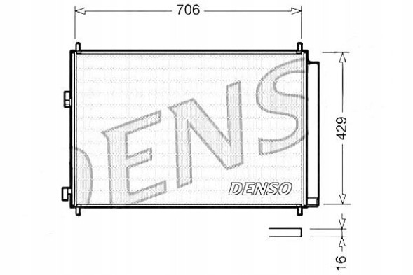 Denso DENDCN50030/RS2 Конденсатор, радіатор, кондиціонер повітря denso 8846042100