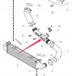 Volvo OE 31422153 Повітряний шнур volvo s60 ii,iii 14-21 s80ii 14-