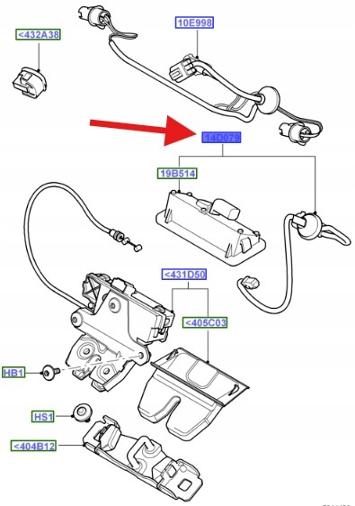 Ford OE КНОПКА ВІДКРИТТЯ КРИШКИ БАГАЖНИКА C-MAX FOCUS OE 1857085 _ 6M51-14D079-AE