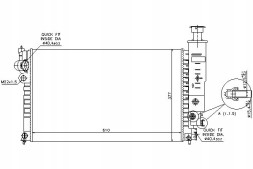 Nissens NIS63528/RS2 Радіатор охолодження двигуна nissens 1301g5 1301g3 1301jq 133