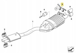 BMW OE 18303428238 BMW X3 E83 LCI 3.0sd 3.0si Гумовий підвіс для глушника