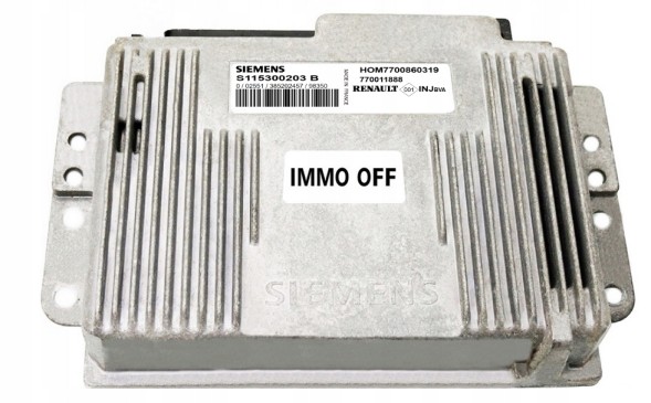 Renault OE КОМП'ЮТЕР ЕБУ RENAULT 1.6 S115300203B HOM7700860319 IMMO OFF