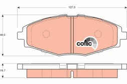 GDB3195 TRW Комплект гальмівних колодок дискові