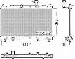 Denso DRM47038 Охолоджувач води drm47038 denso