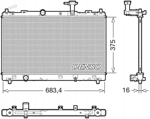 Denso DRM47038 Охолоджувач води drm47038 denso