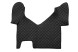 V-maxzone Part VIC-128684 Килимки для підлоги ЕКО-Шкіра стьобані (3 шт.) Чорні на всю підлогу до