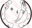 GS8637 TRW Комплект гальмівних колодок з 4 шт барабанів