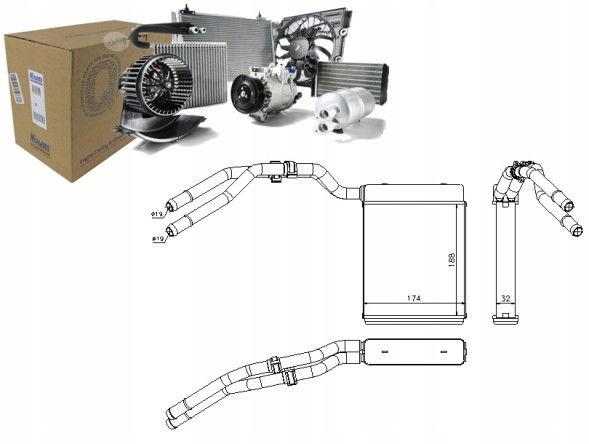 Nissens NIS71773/RS1 Обігрівач nissens 6g9118b293ca fd6464 8fh3513156 + комплект зіткнення #23