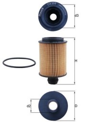 OX 559D MAHLE ORIGINAL Фільтр мастил