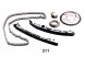 Japanparts JAPKDK-211(HQ) КОМПЛЕКТ ланцюга ГРМ TOYOTA 2.0 2.2 D-4D JAPAN