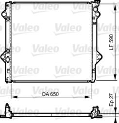 735569 VALEO Радіатор системи охолодження