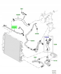 Land Rover OE LR013687 AH228C362AB Шланг холодильний верхній переливний DISCOVERY 4 IV 5.0