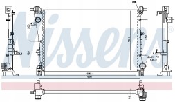 Nissens 606810 Радіатор, система охолодження двигуна nissens 606810