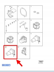 Volvo OE ПАЛЬНИК ОБІГРІВАЧА СТОЯНКИ VOLVO XC90 2016- XC60 V90 S90 OEM/OE 31413558