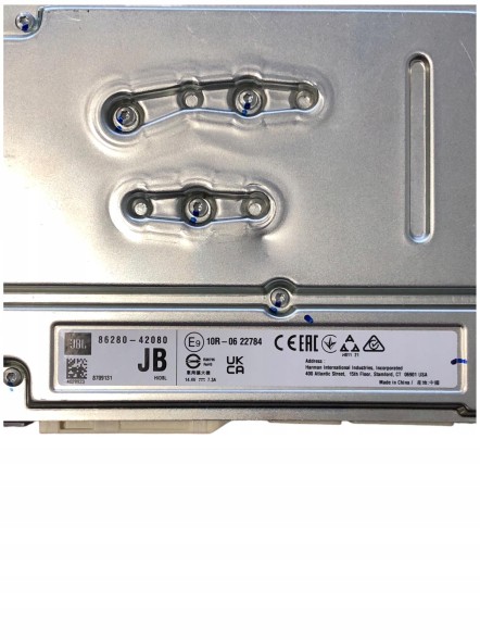 JBL 86280-42080 CZ TOYOTA BZ4X МОДУЛЬ ПІДСИЛЮВАЧ JBL 86280-42080