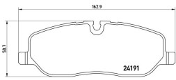 P44014 BREMBO Комплект гальмівних колодок з 4 шт дисків