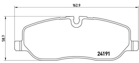 P44014 BREMBO Комплект гальмівних колодок з 4 шт дисків