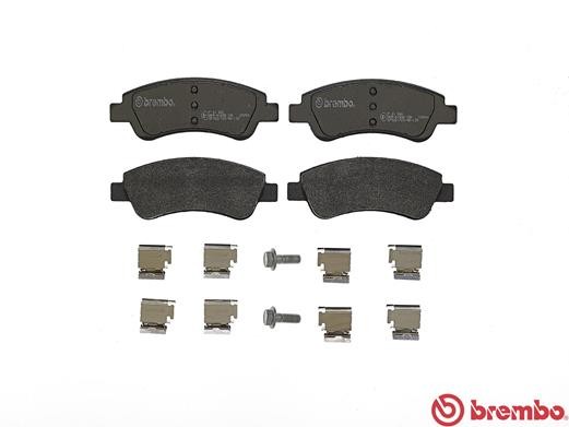 P61066 BREMBO Комплект гальмівних колодок з 4 шт дисків