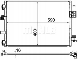 Mahle AC 861 000S Очисник радіатора кондиціонера ac 861 000s mahle