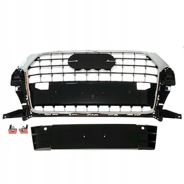 Китай 20214-1 AUDI Q3 8U 15- LIFT РЕШІТКА РАДІАТОРА ЧОРНА ГЛЯНСЕВА + ХРОМ