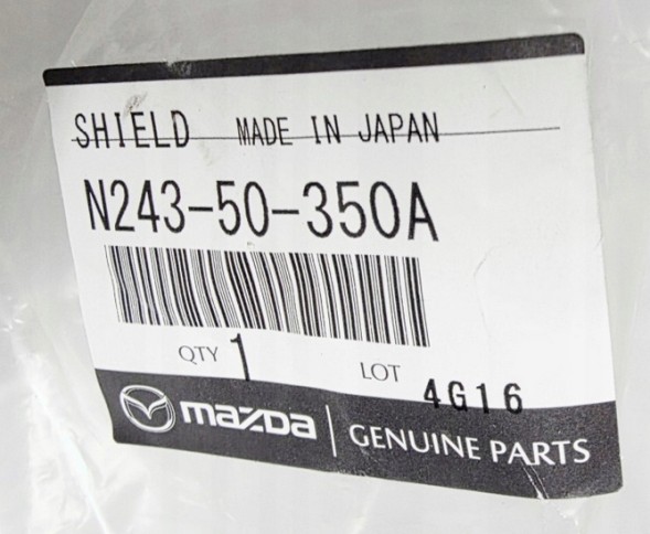 Mazda OE N24350350A Підкрилок задній лівий (задня частина бампера) MAZDA MX-5 MIATA 2016+ OE