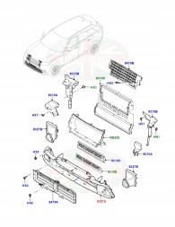 Land Rover OE Дефлектор повітря Дефлектор Land Rover Velar L560 LR152422 M8A28A095DE
