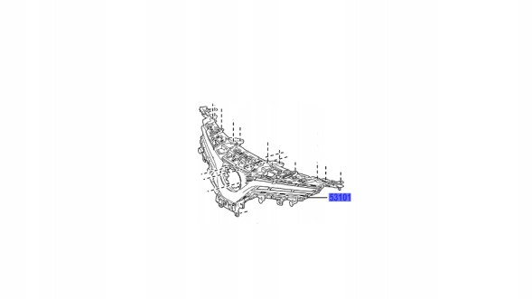 TOYOTA OE 53101-33410 БАМПЕР ПЕРЕДНИЙ ПЕРЕД
