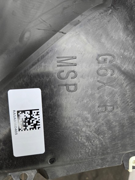 BMW OE 5A036D4 Qua27.5.25 ЩИТОК КОЛІСНИЙ НИЖНІЙ ПРАВИЙ Надколі M BMW 5 i5 G60 G61 5A036D4 Новий ОРГІНАЛ