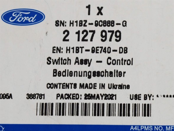 Ford OE H1BT-9E740-DB Перемикач круїз-контролю ford focus 18- puma 20-