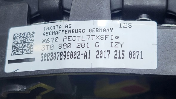 Skoda OE AIRBAG SUPERB II KIEROWNICY AIR BAG Подушка безпеки AIR BAG Skoda Superb II 3T0880201G НОВА !!!