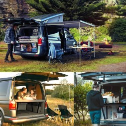 Omtec CHR-MFB-FB-T6.1 Кемпінгове ліжко під багажник + розкладний матрац VW T6.1 MULTIVAN 2019-2024 рр.