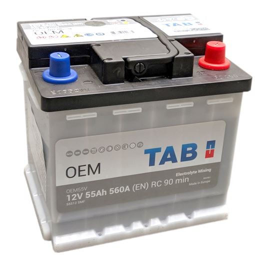 Topla 55512 SMF Акумуляторна батарея tab 12v 55ah 560a p+ vw oem efb oem55v