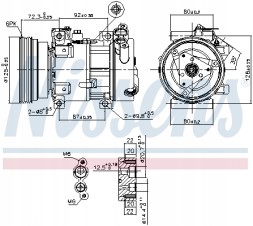 Nissens 89148 Компресор кондиціонера nissens 89148