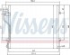 Nissens 94773 Конденсатор радіатора кондиціонування повітря 94773 nissens