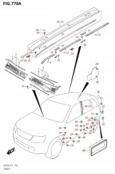 Suzuki OE 77330-65J01 SUZUKI GRAND VITARA 05-14 - РОЗШИРЮВАЛЬНА РЕШІТКА