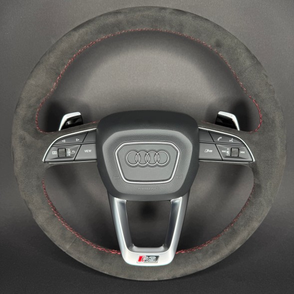 Audi OE 4M8419091AN TPE RS Кермо Alcantara з підігрівом та червоною ниткою для Audi RSQ8 SQ8 Q8 Q7 SQ7 4M8